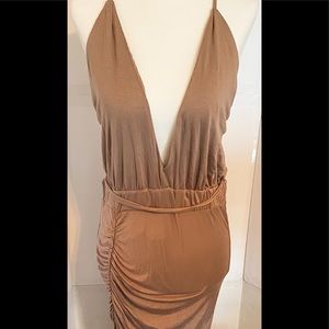 Women’s maxi brown maxi dress